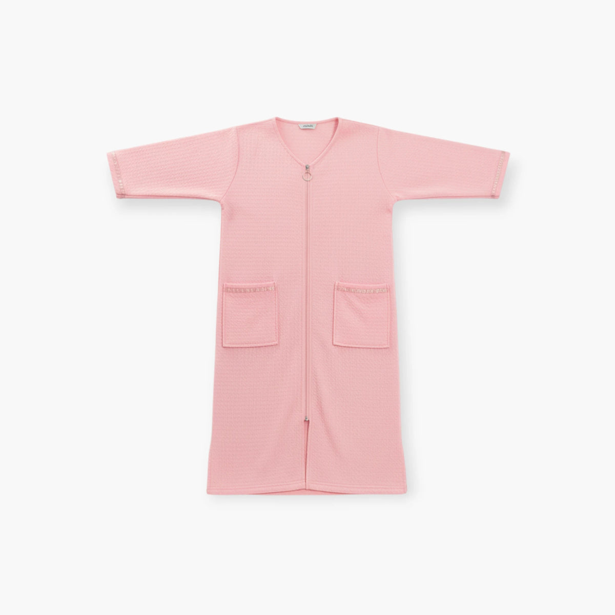 Peignoir Femme Zippé – Rose à Poches