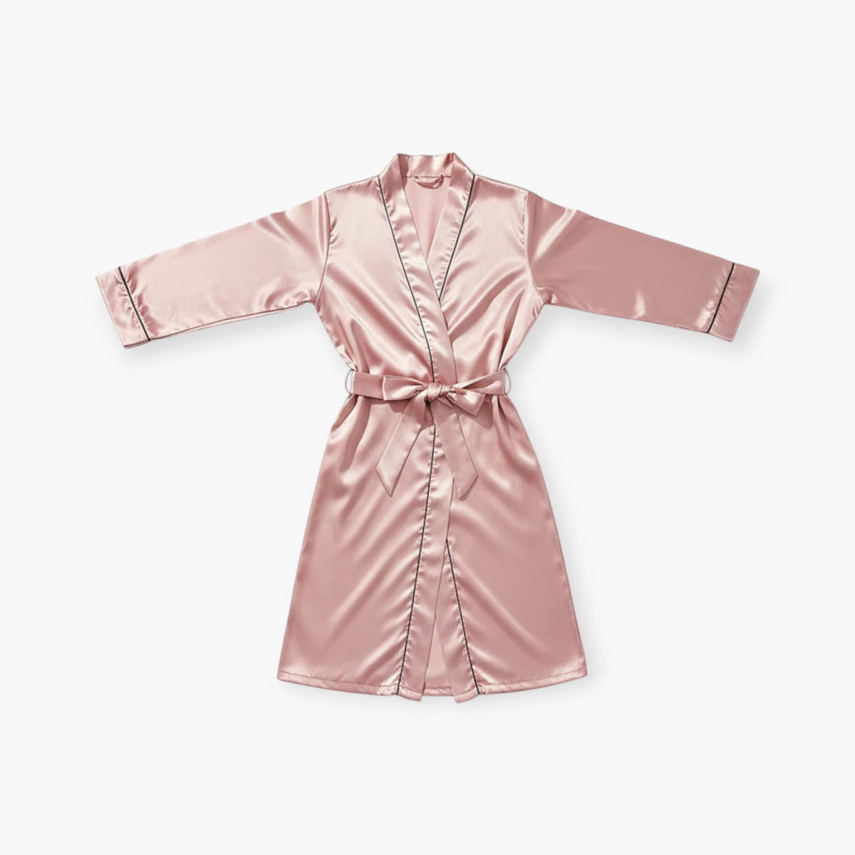 Peignoir Femme en Satin – Long Couleur Rose