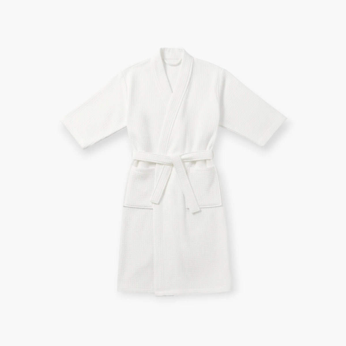 Peignoir Homme Carré Blanc Nid d’Abeille