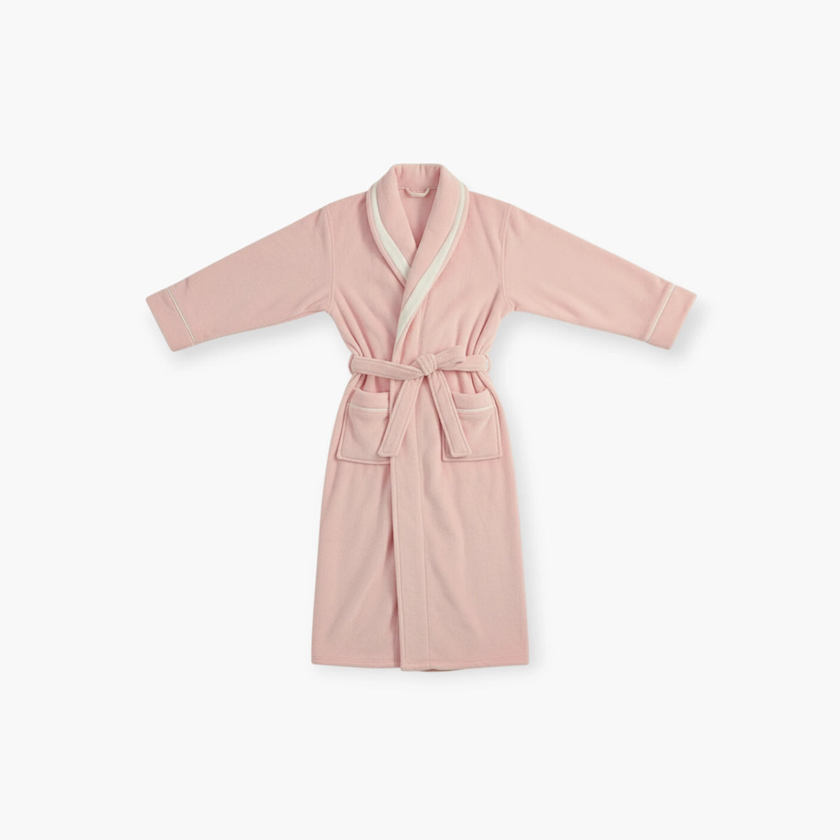 Peignoir Femme Long - Rose en Flanelle