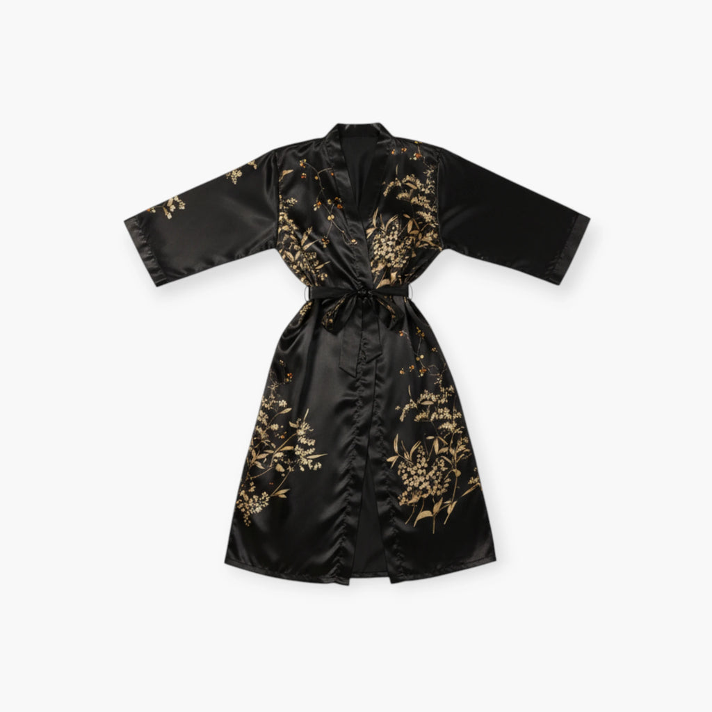 Peignoir Kimono Femme Fleuri