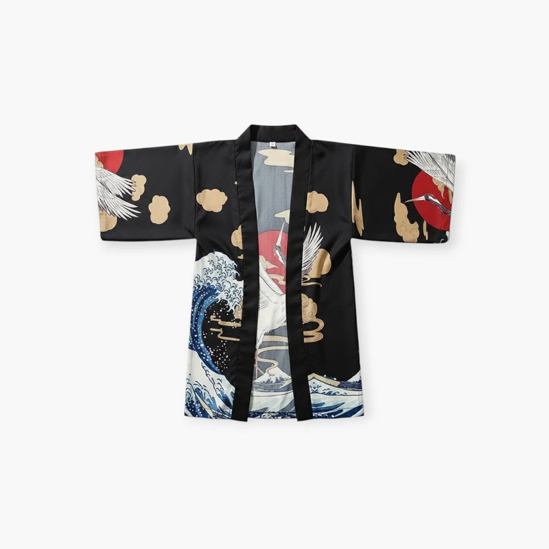 Kimono imprimé nuage
