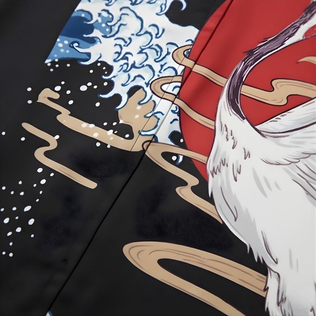 Kimono imprimé nuage