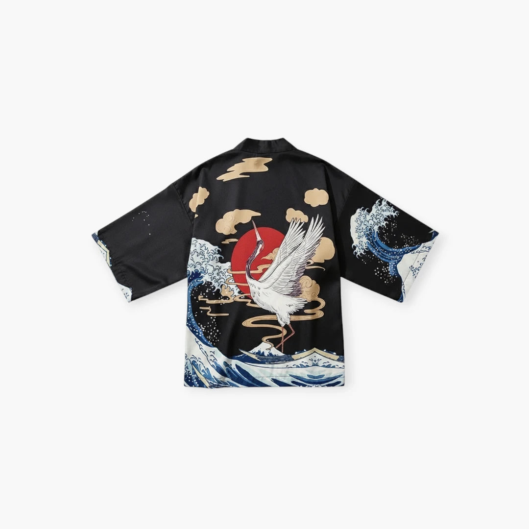 Kimono imprimé nuage