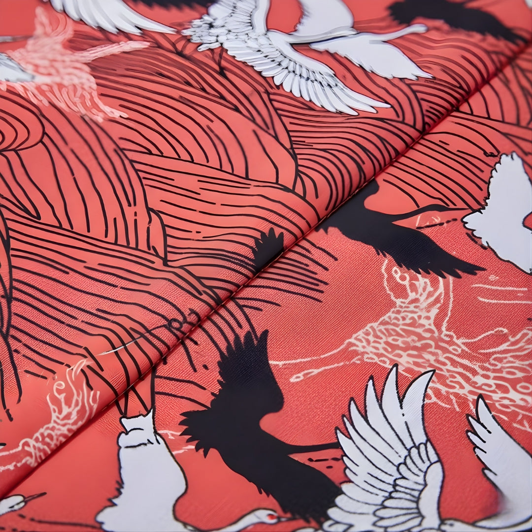 Kimono japonais rouge