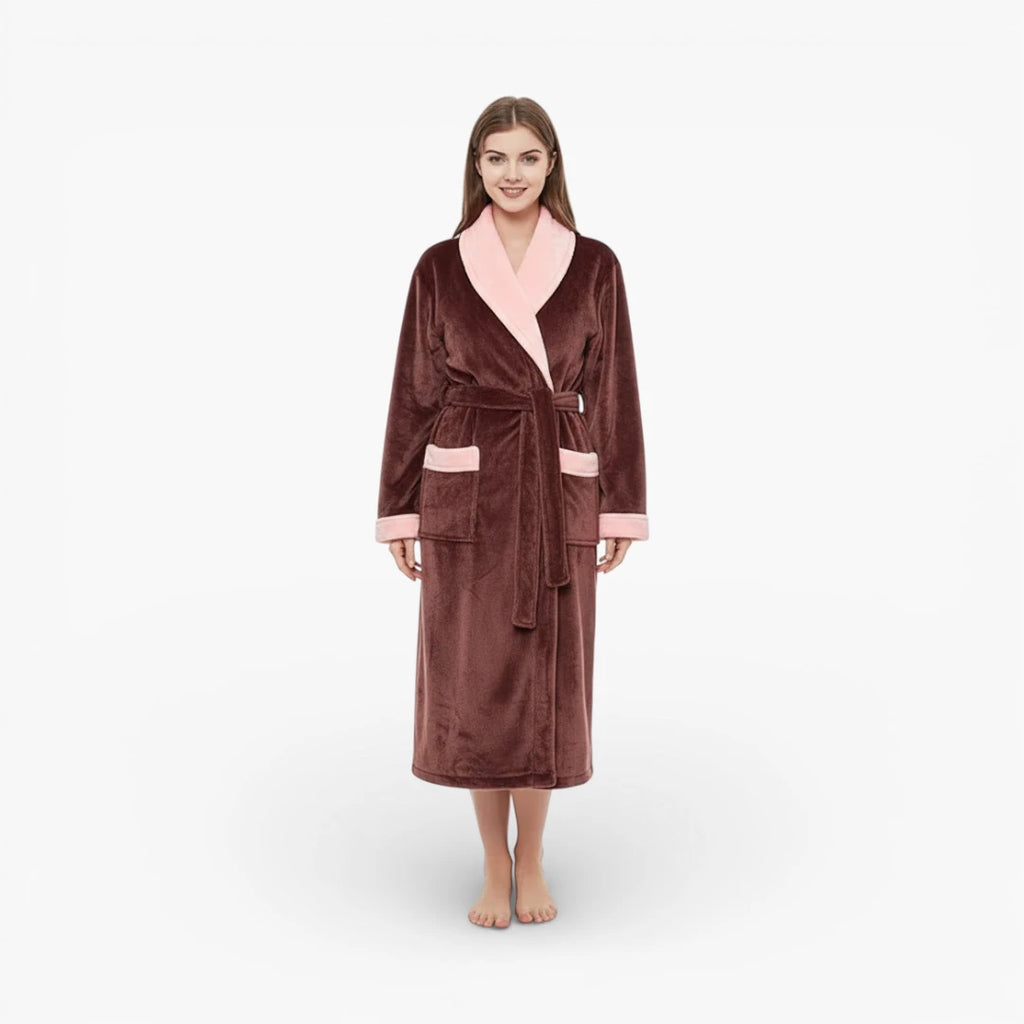 Peignoir Col Châle Femme