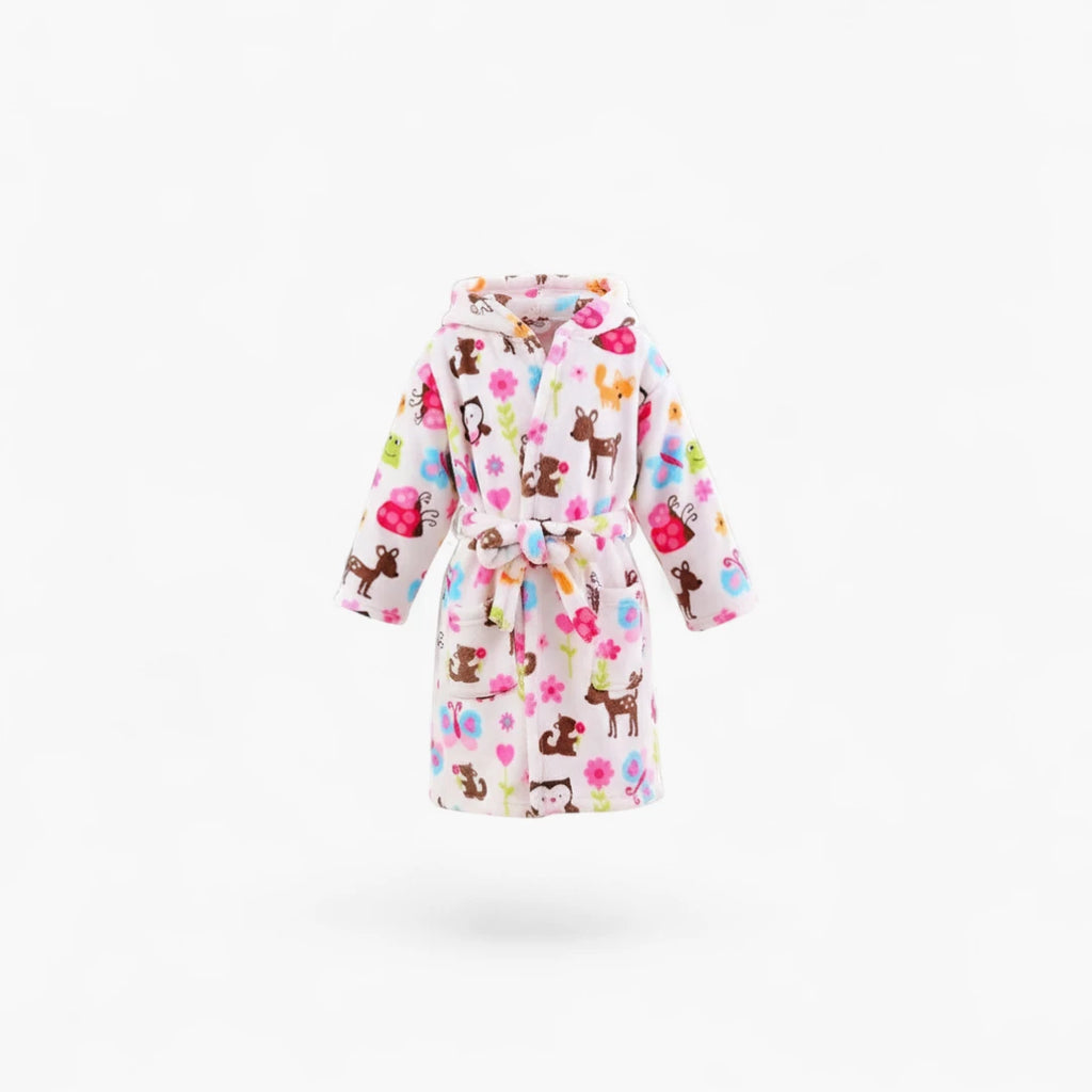 Peignoir fleur enfant