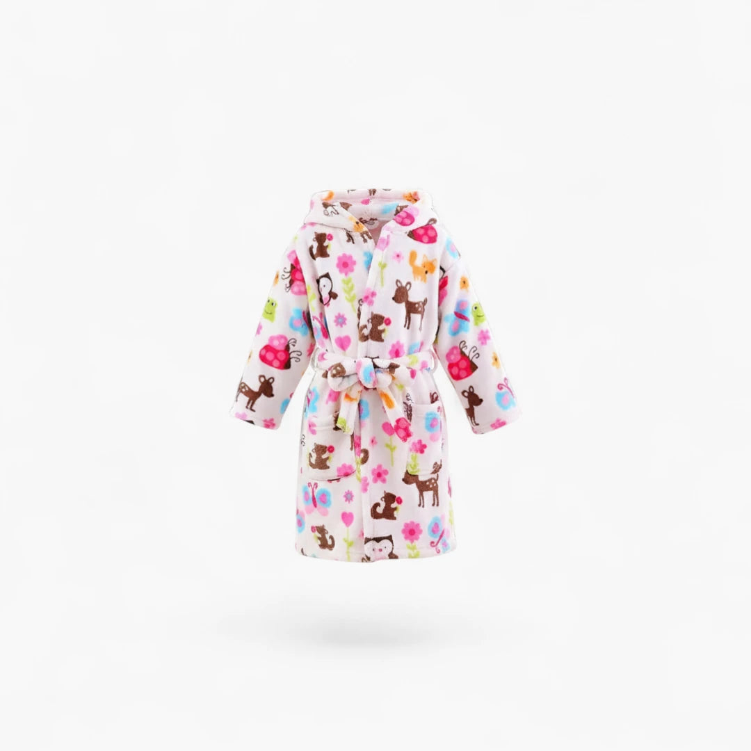 Peignoir fleur enfant
