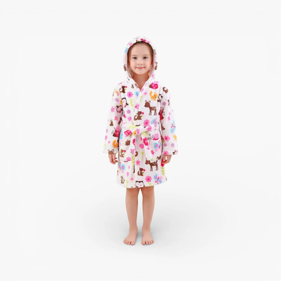 Peignoir fleur enfant