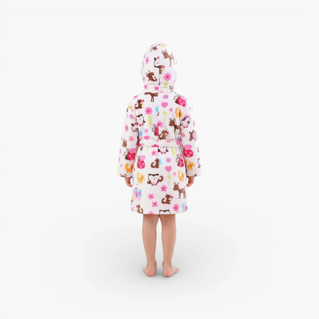 Peignoir fleur enfant
