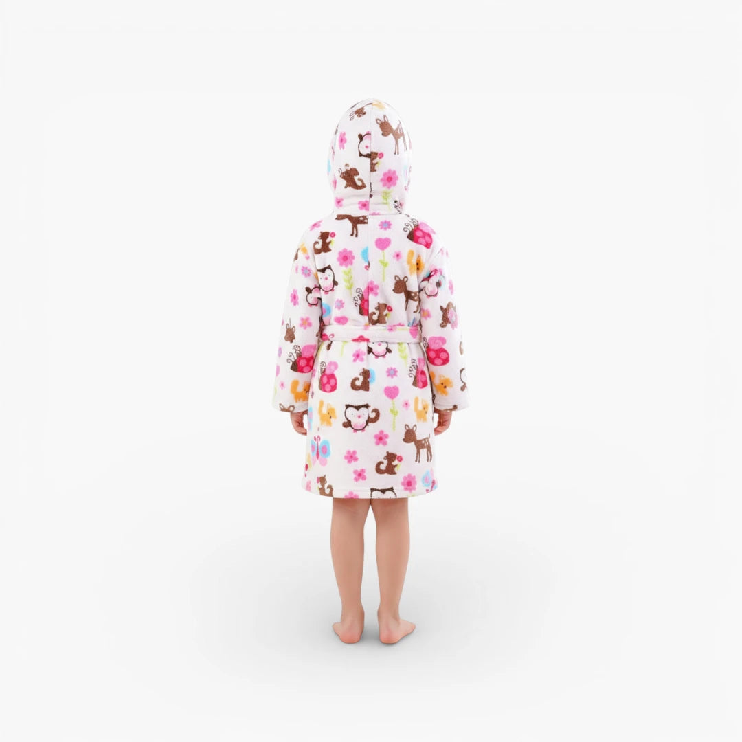 Peignoir fleur enfant