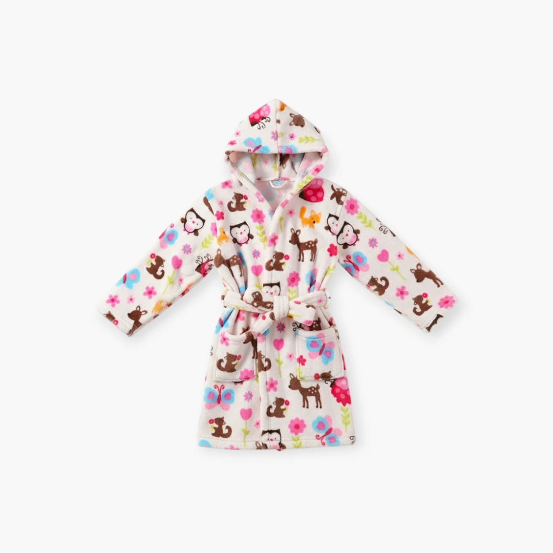 Peignoir fleur enfant
