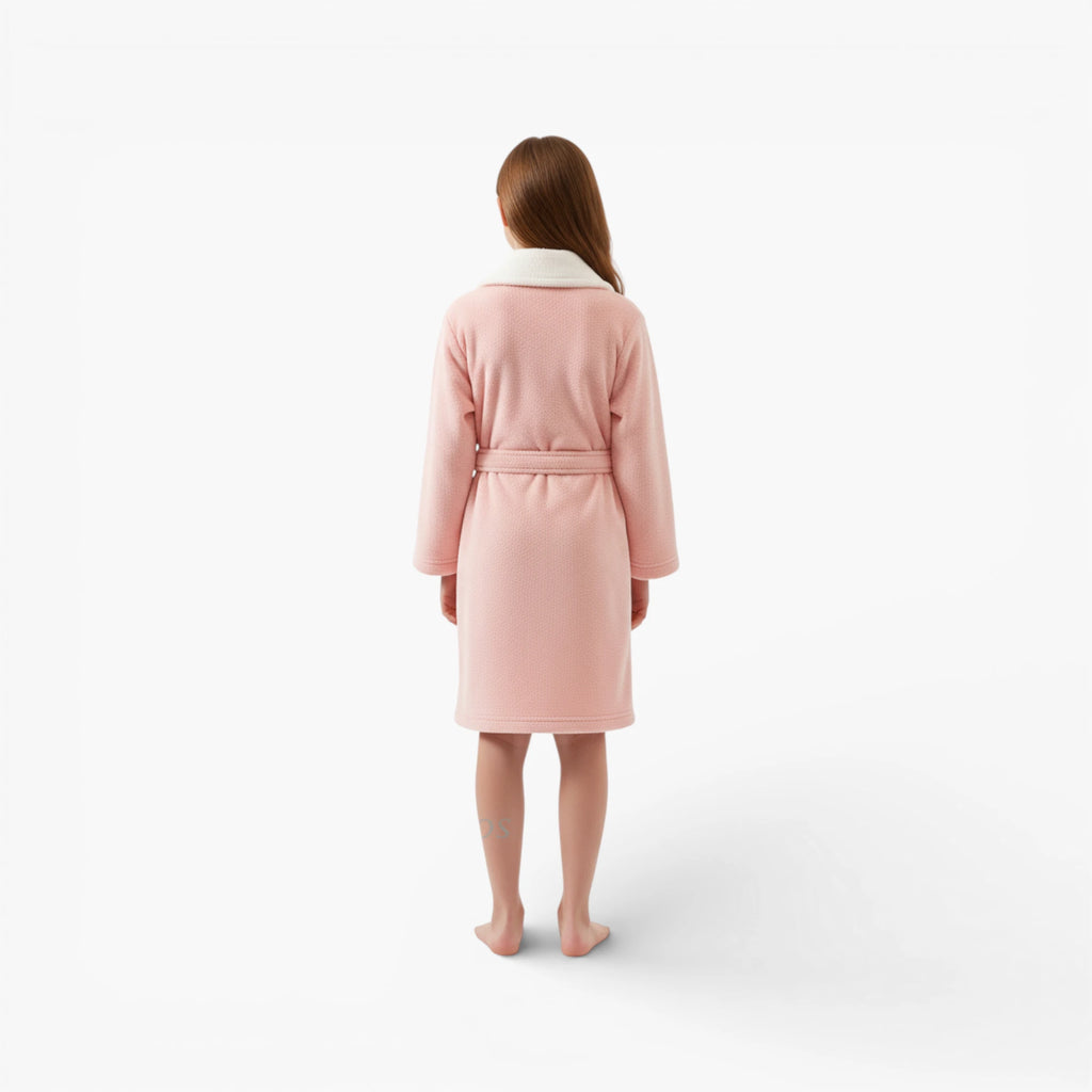 peignoir fille tout doux en polyester