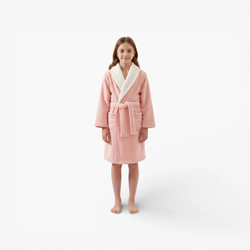 peignoir fille tout doux en polyester