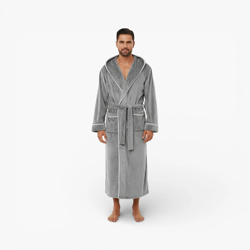 Peignoir Long à Capuche Homme
