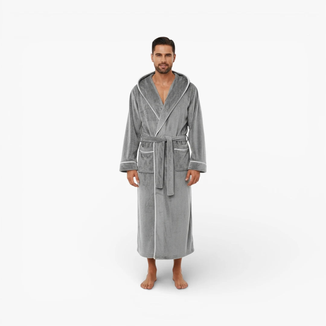 Peignoir Long à Capuche Homme
