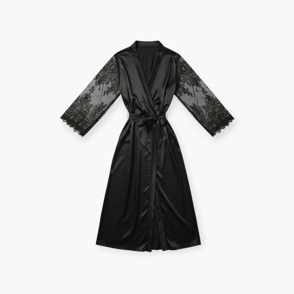 Peignoir Satin Dentelle