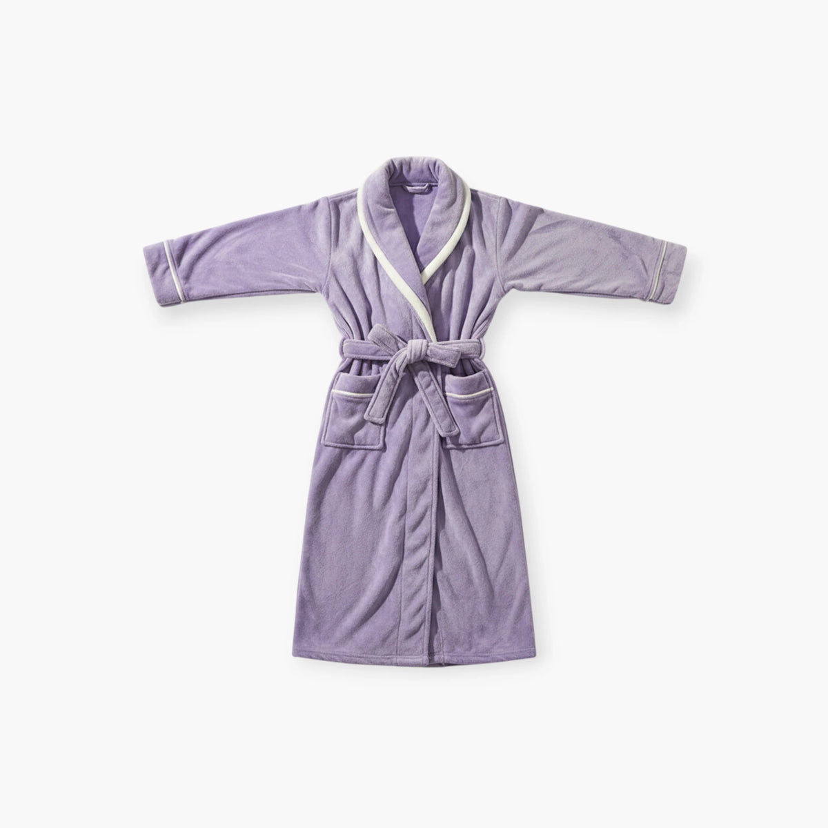 Peignoir Femme Violet - Long  en Flanelle