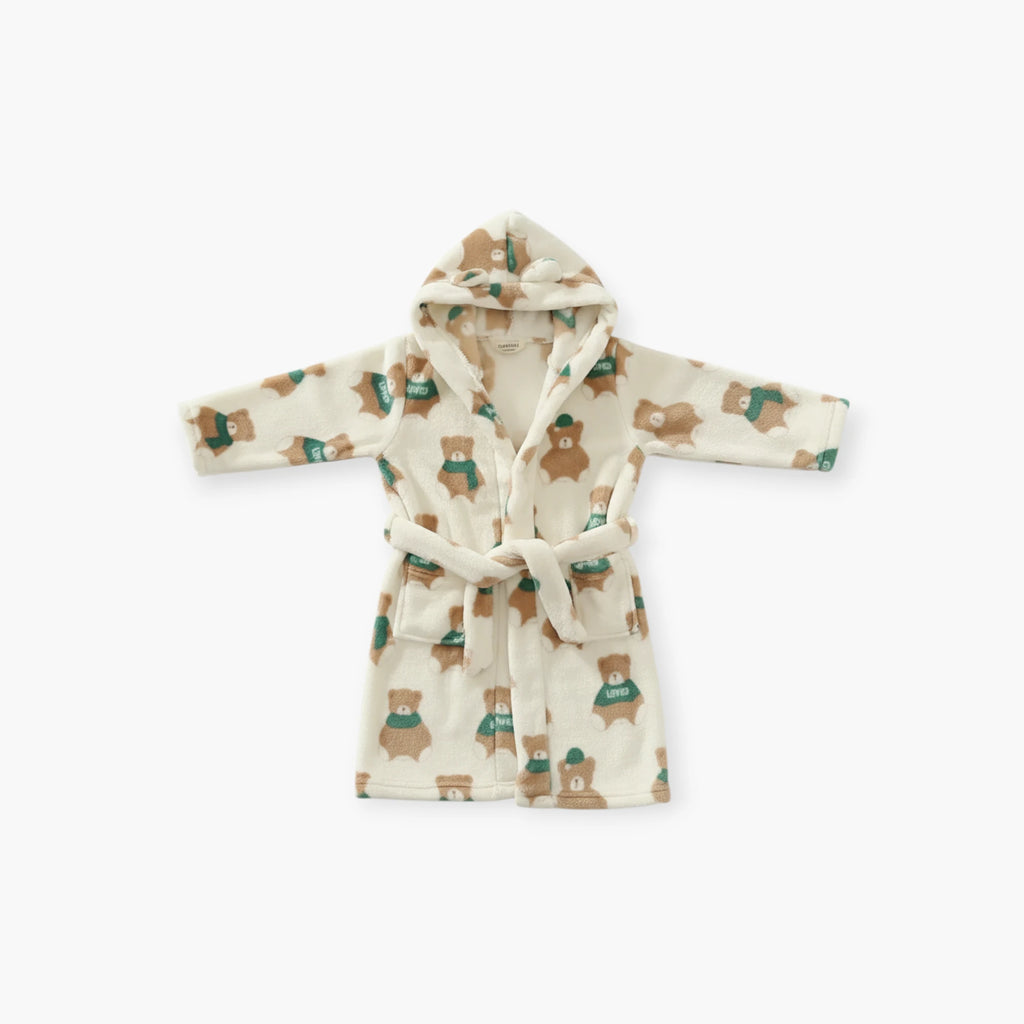 Peignoir Polaire Enfant Ourson